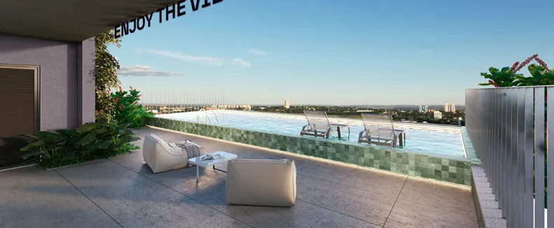BE São Paulo em Maringá — Piscina no rooftop (imagem ilustrativa do catálogo oficial)