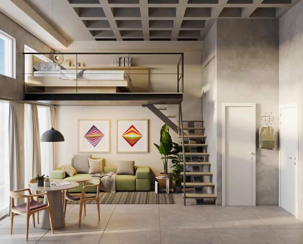 BE São Paulo em Maringá — Loft com mezanino (imagem ilustrativa do catálogo oficial)