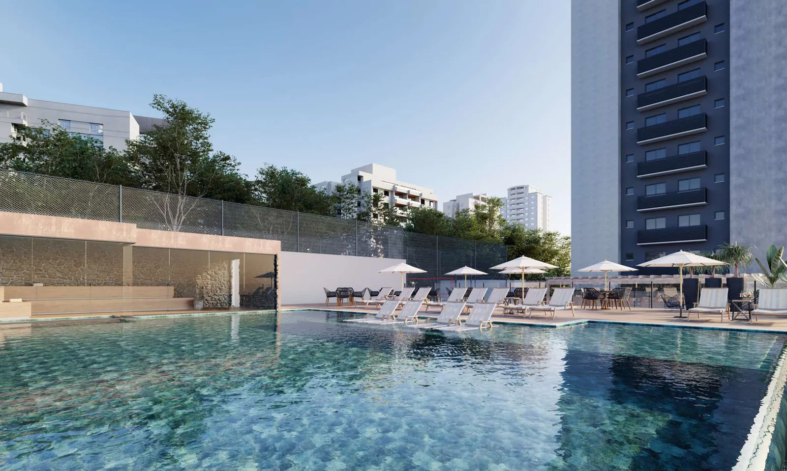 Calefi Home Club em Maringá — Piscina (imagem ilustrativa do catálogo oficial)