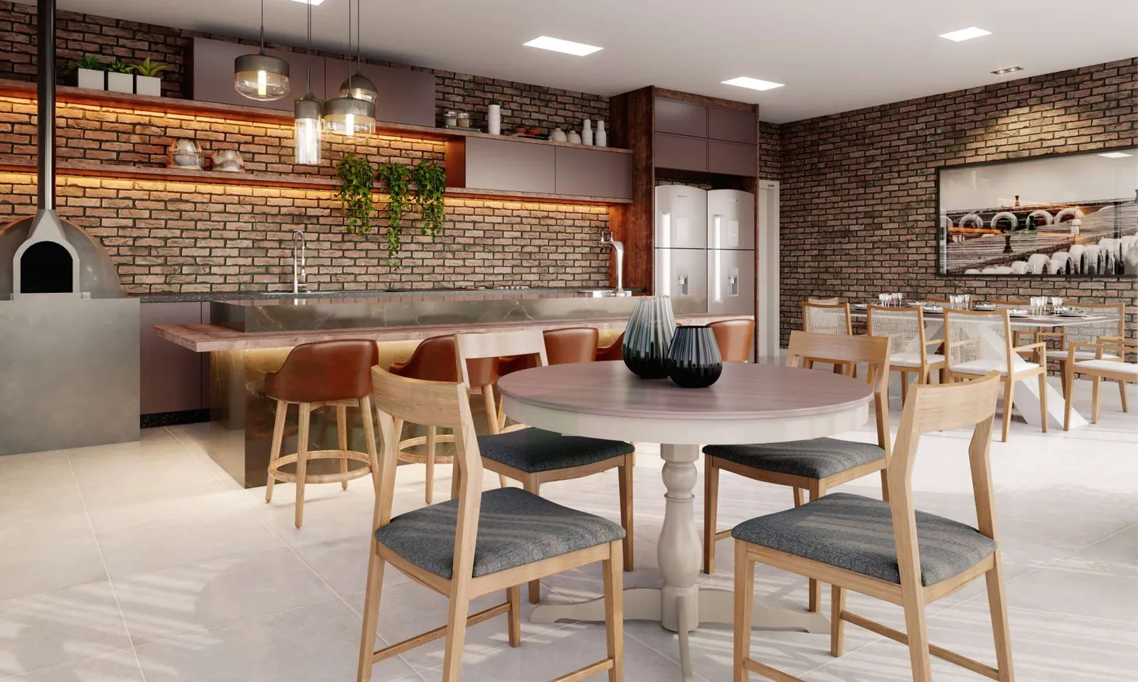 Calefi Home Club em Maringá — Espaço gourmet (imagem ilustrativa do catálogo oficial)