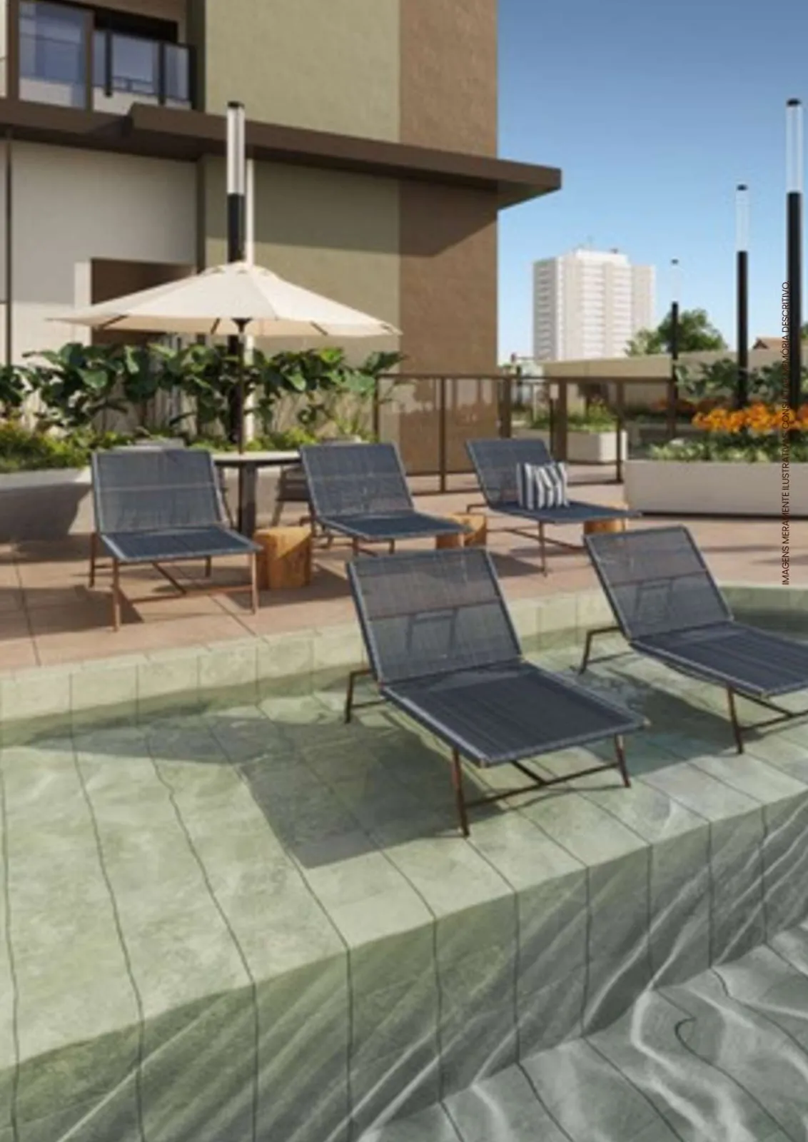Residencial Baobá em Maringá — Piscina (imagem ilustrativa do catálogo oficial)