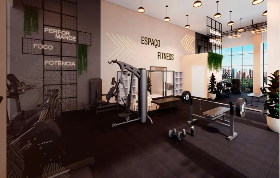 Residencial Baobá em Maringá — Espaço fitness (imagem ilustrativa do catálogo oficial)